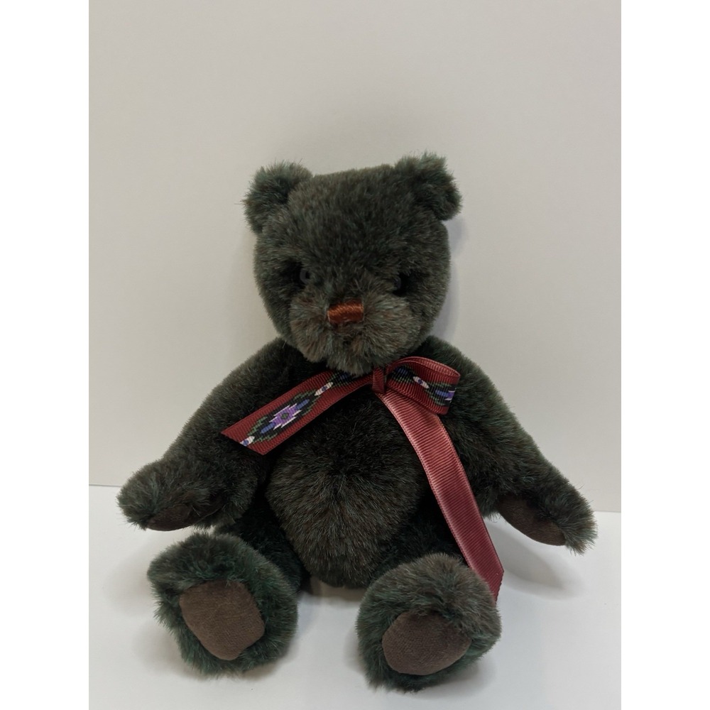 Vintage 1993 Limited‎ Edition Gund Collector's Teddy Bear Green Jointed